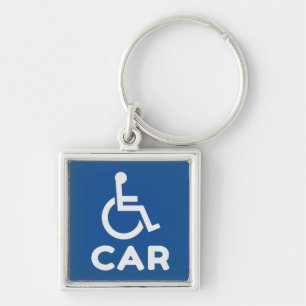 Handicapped Car Keychain