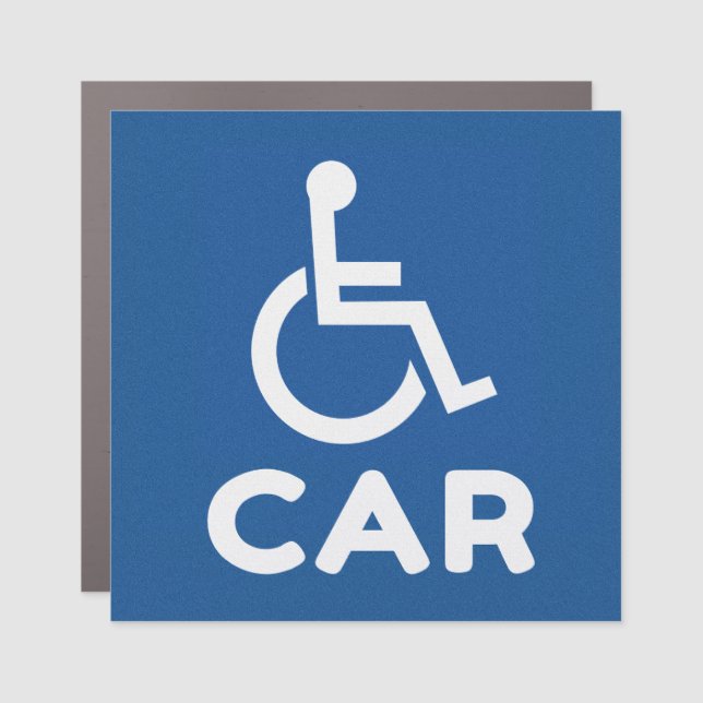 Handicapped Car Magnet (Front)
