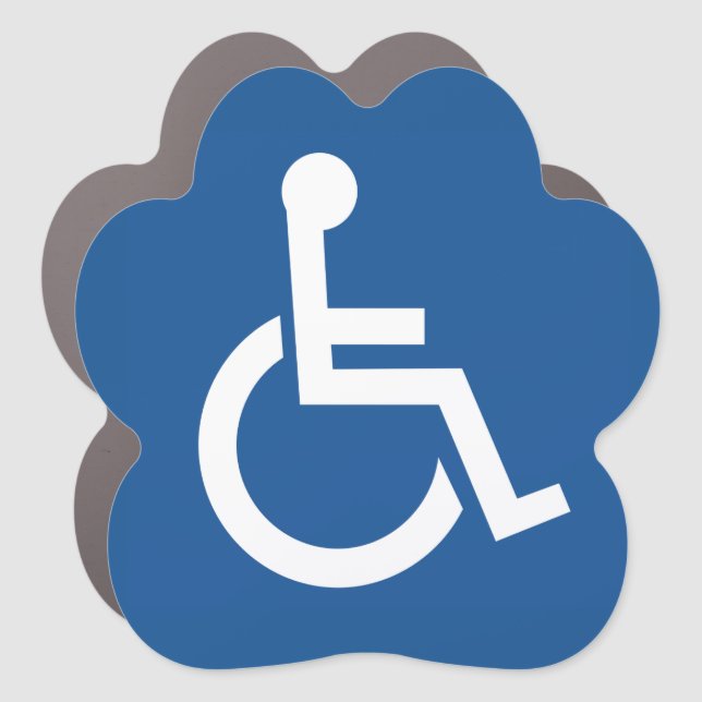 Handicapped Car Magnet (Front)