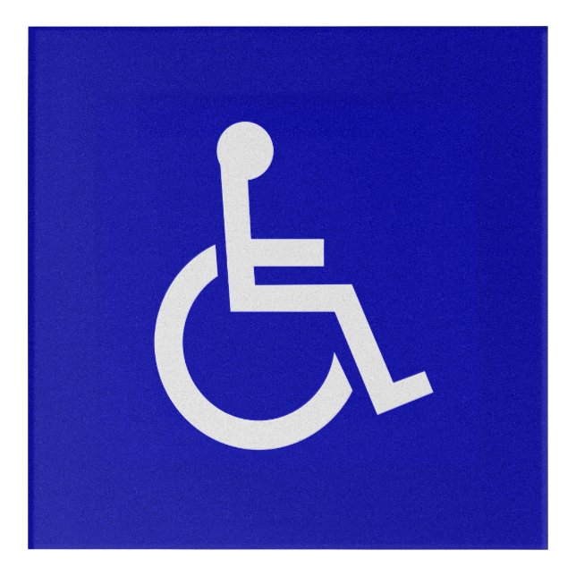 Handicapped Disabled Acrylic Print (Front)