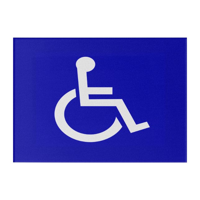 Handicapped Disabled Acrylic Print (Front)