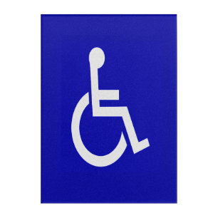 Handicapped Disabled Acrylic Print