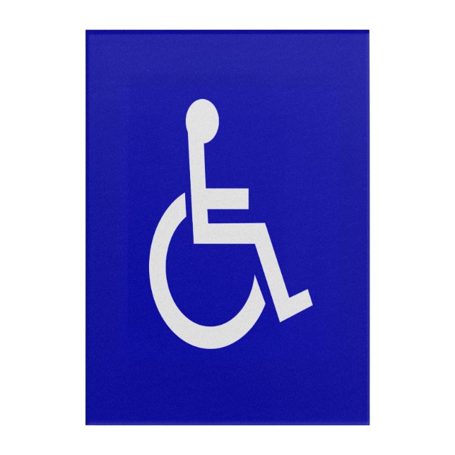 Handicapped Disabled Acrylic Print (Front)