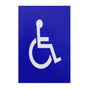 Handicapped Disabled Acrylic Print