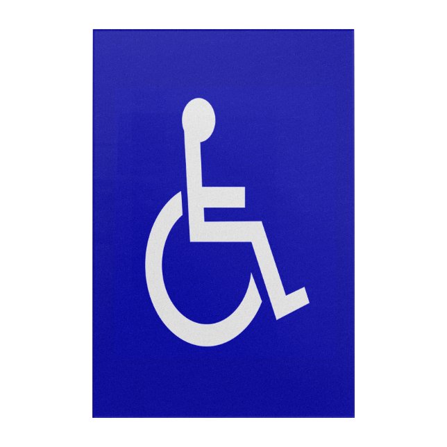 Handicapped Disabled Acrylic Print (Front)