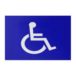 Handicapped Disabled Acrylic Print