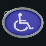 Handicapped Disabled Belt Buckle<br><div class="desc">Handicapped Disabled,  Handicapped,  Disabled,  Disability</div>
