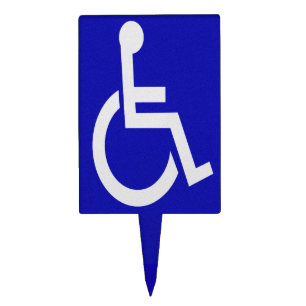 Handicapped Disabled Cake Topper