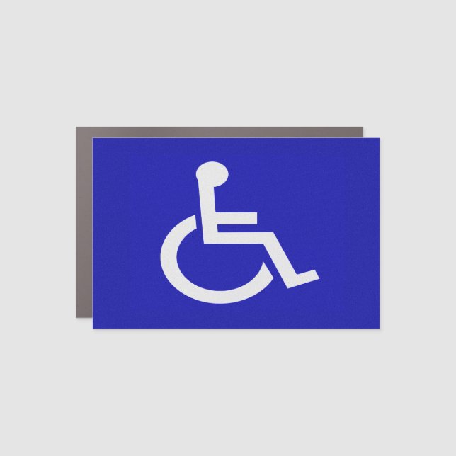 Handicapped Disabled Car Magnet (Front)