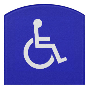 Handicapped Disabled Door Sign
