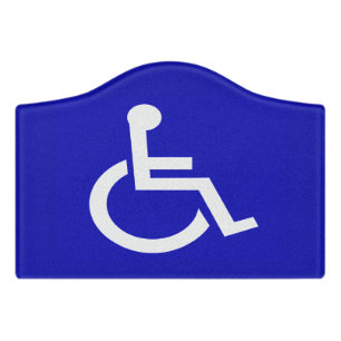 Handicapped Disabled Door Sign