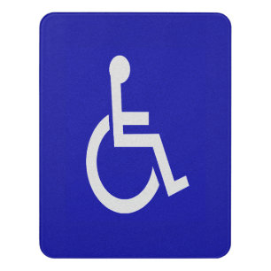 Handicapped Disabled Door Sign