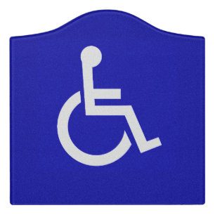 Handicapped Disabled Door Sign