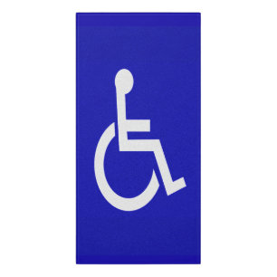 Handicapped Disabled Door Sign