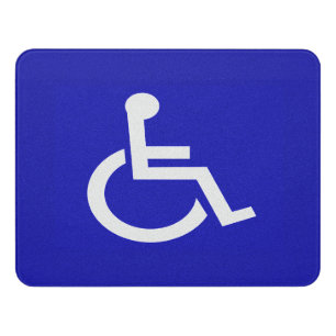 Handicapped Disabled Door Sign