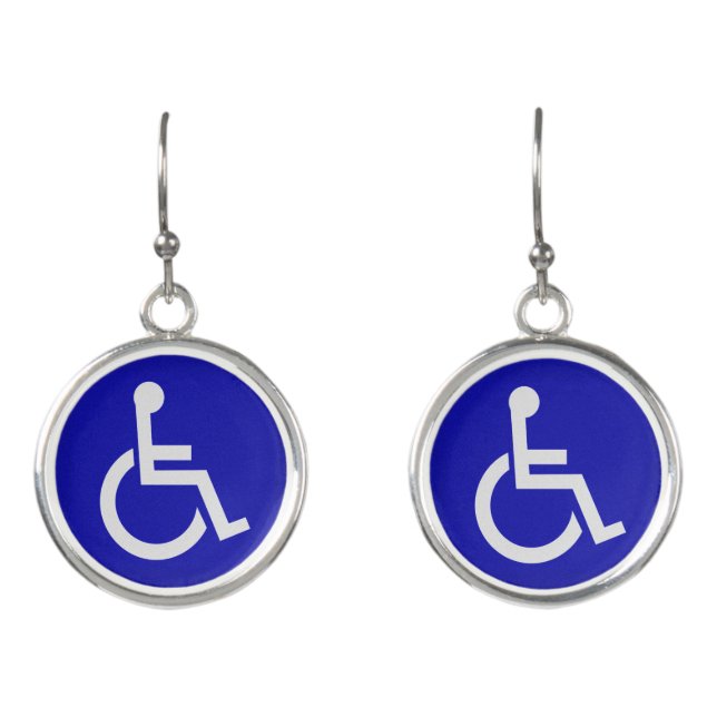Handicapped Disabled Earrings (Front)