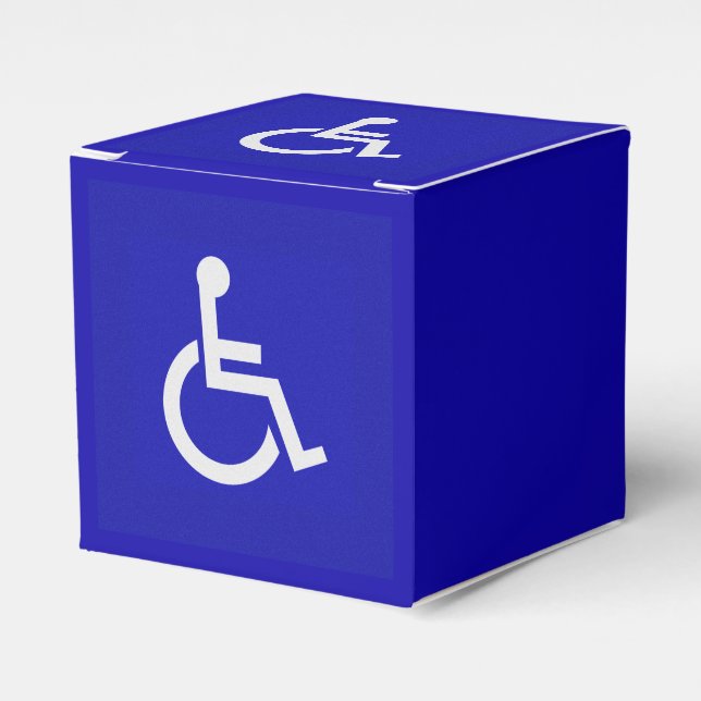 Handicapped Disabled Favor Boxes (Front Side)