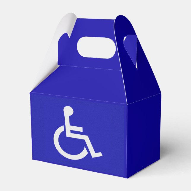 Handicapped Disabled Favor Boxes (Front Side)