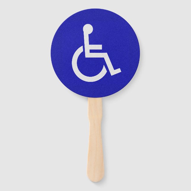 Handicapped Disabled Hand Fan (Front)