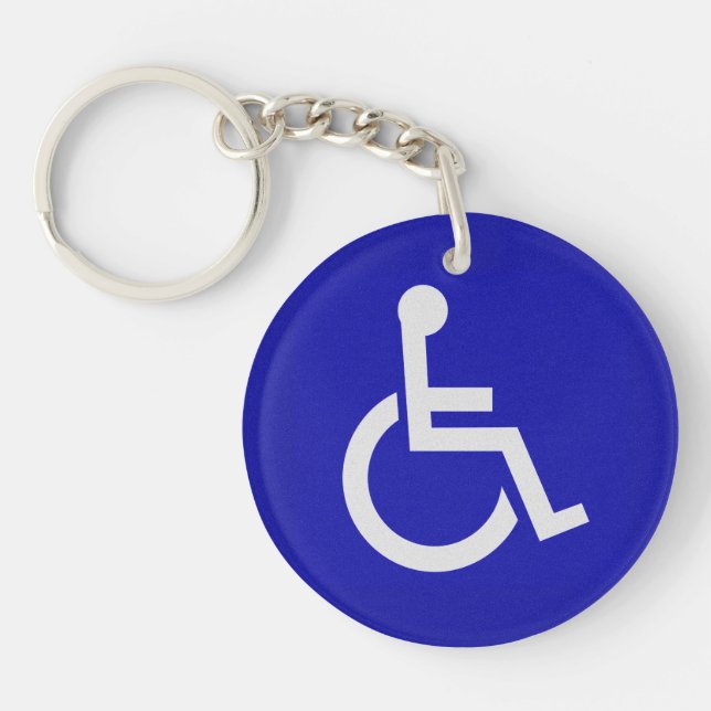 Handicapped Disabled Keychain (Front)