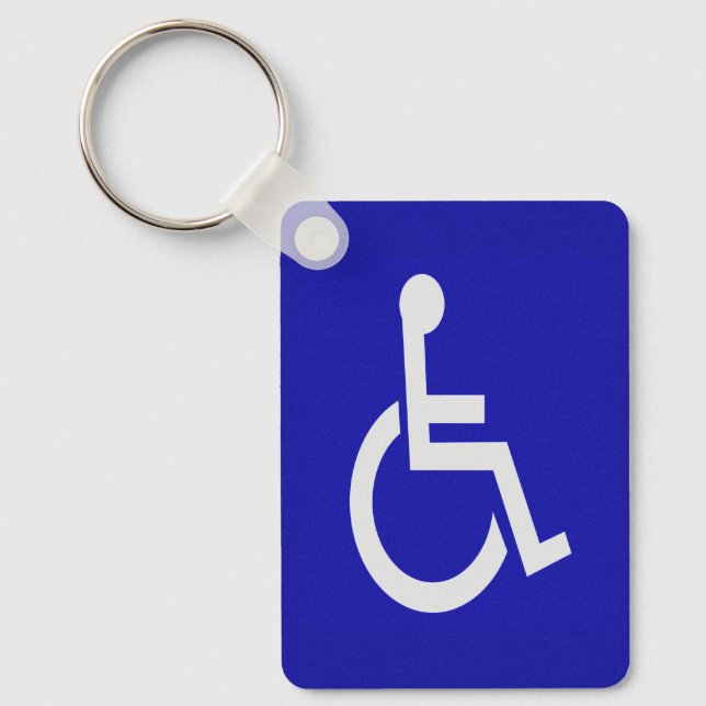 Handicapped Disabled Keychain (Front)