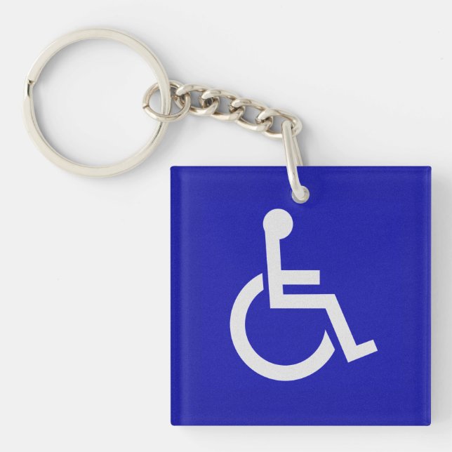 Handicapped Disabled Keychain (Front)