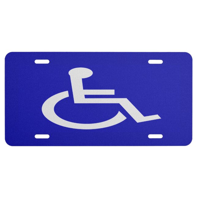 Handicapped Disabled License Plate (Front)