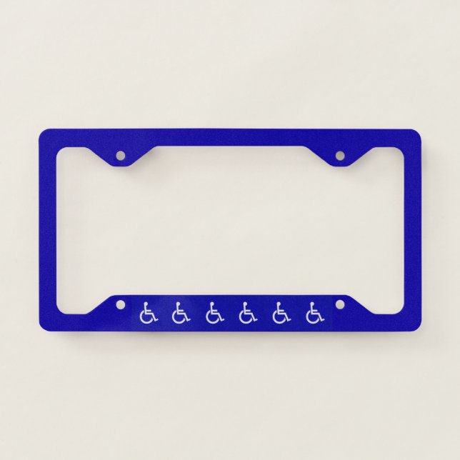 Handicapped Disabled License Plate Frame (Front)