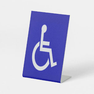 Handicapped Disabled Pedestal Sign