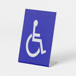 Handicapped Disabled Pedestal Sign