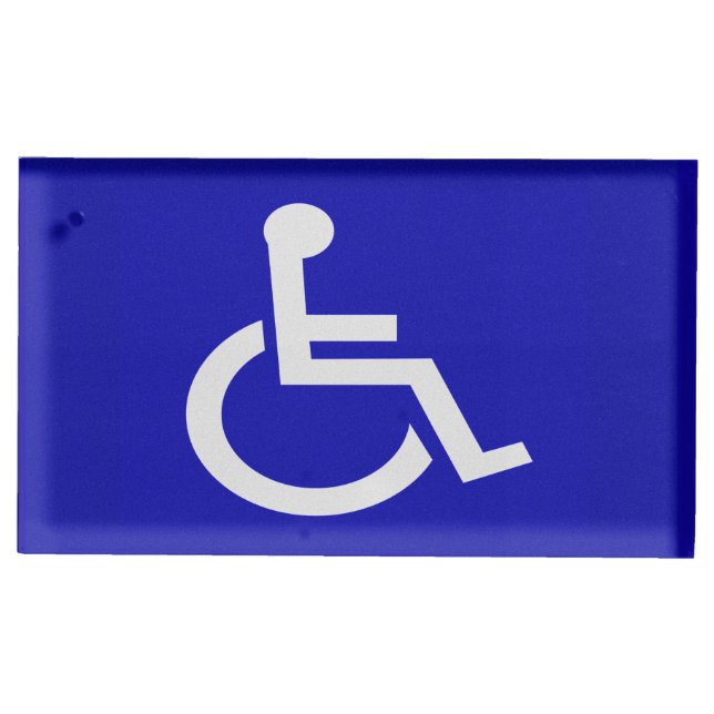 Handicapped Disabled Place Card Holder (Front)