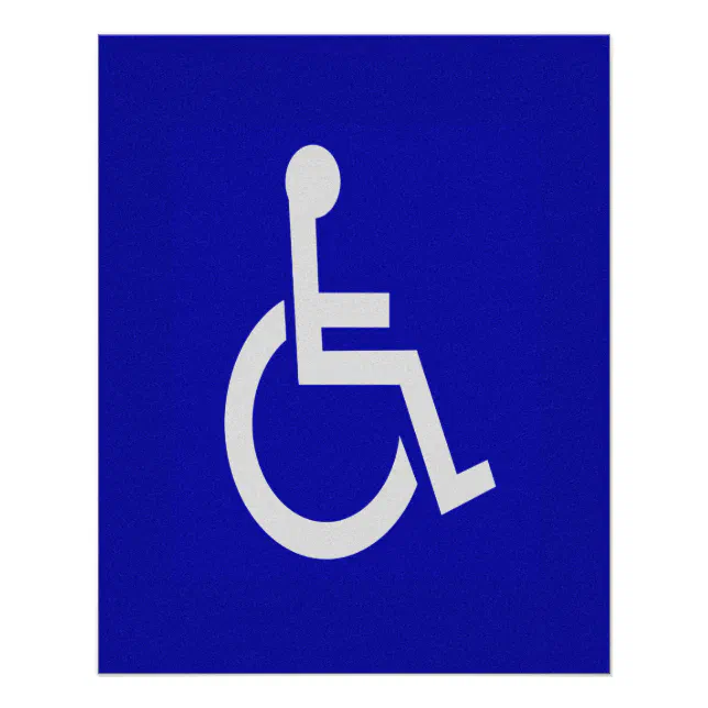 Handicapd Handicapped Disabled Poster | Zazzle