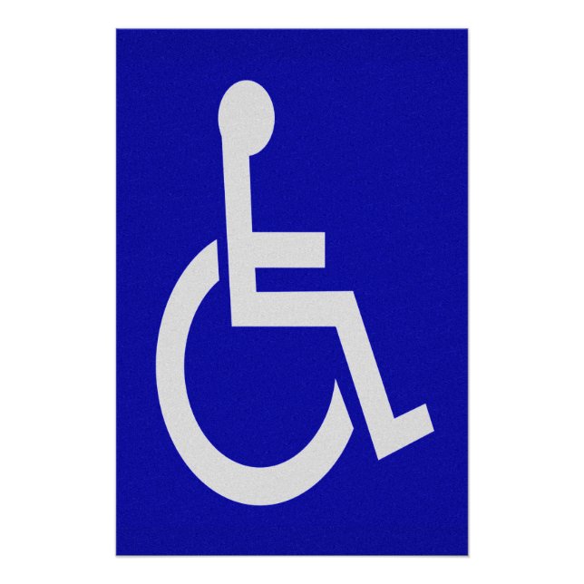 Handicapped Disabled Poster (Front)