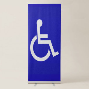 Handicapped Disabled Retractable Banner