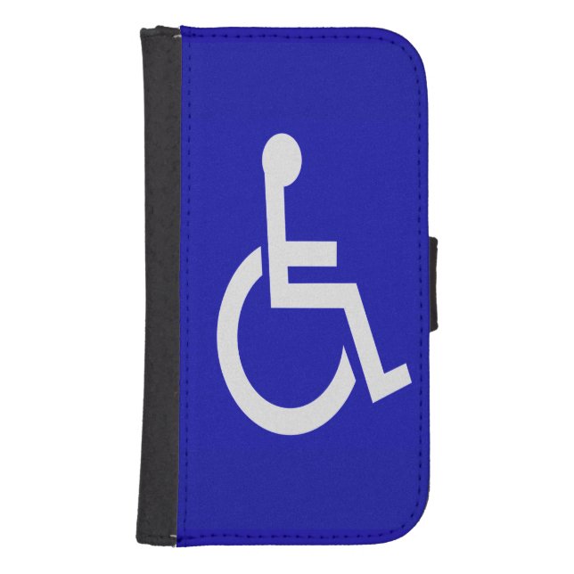 Handicapped Disabled Samsung Galaxy Wallet Case (Front)