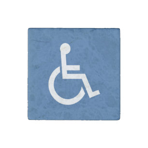 Handicapped, Disabled Stone Magnet