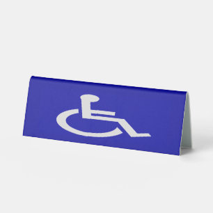 Handicapped Disabled Table Tent