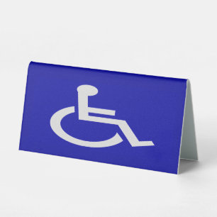 Handicapped Disabled Table Tent