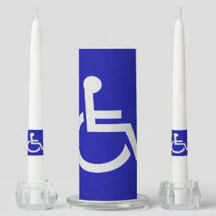 Handicapped Disabled Unity Candle Set