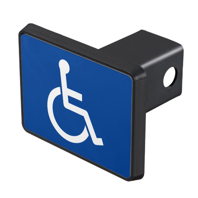 Handicapped disabled wheelchair icon hitch cover (Top Right)