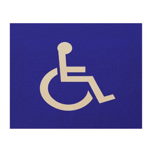 Handicapped Disabled Wood Wall Art