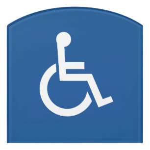 Handicapped Door Sign