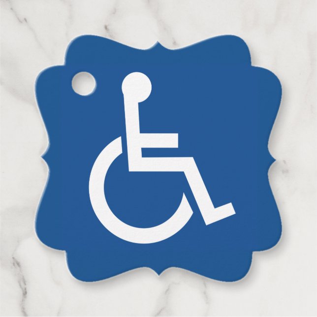 Handicapped Favor Tags (Front)