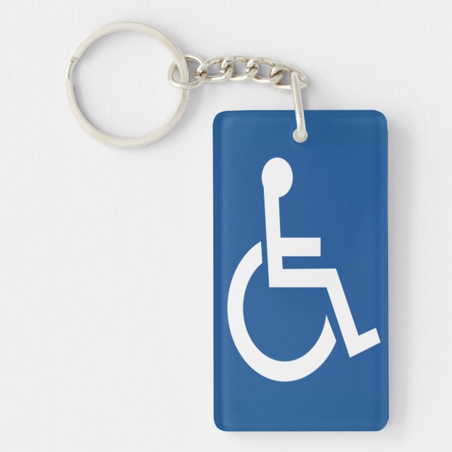 Handicapped Keychain (Front)