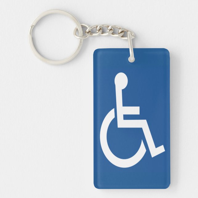 Handicapped Keychain (Front)