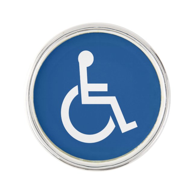 Handicapped Lapel Pin (Front)