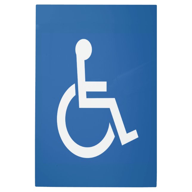 Handicapped Metal Print (Front)