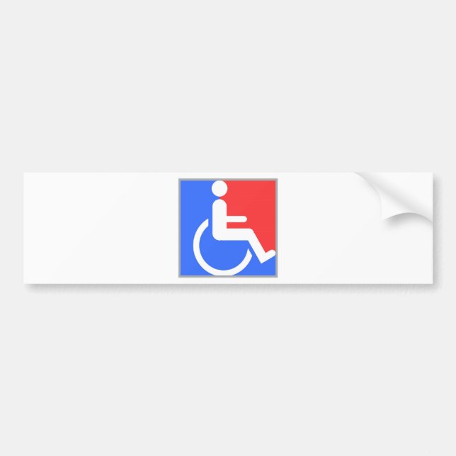 Handicapped original design! bumper sticker (Front)
