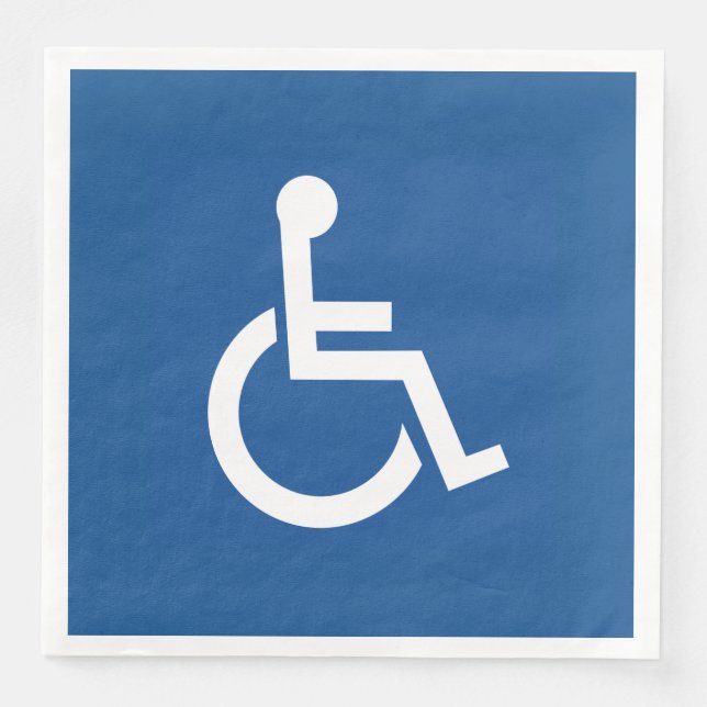 Handicapped Paper Dinner Napkins (Front)