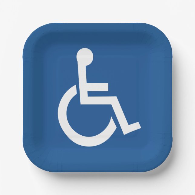 Handicapped Paper Plates (Front)